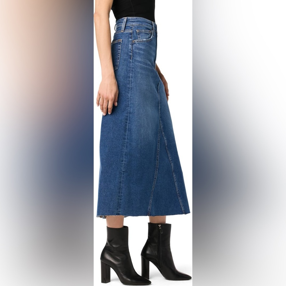 JOE’s Jeans Denim Maxi Skirt Blue Soraya Y2K Classic Women Size 25 $218 MSRP NWT - Picture 3 of 13